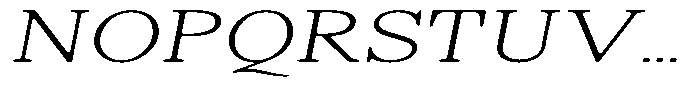 Shequan Soft Thin Exp Italic Font UPPERCASE