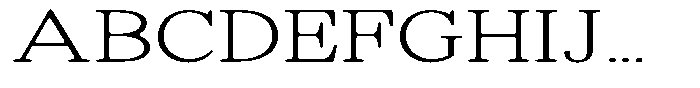 Shequan Soft Thin Expanded Font UPPERCASE