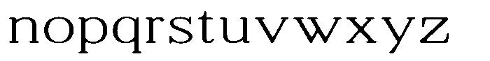 Shequan Soft Thin Expanded Font LOWERCASE