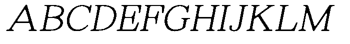Shequan Soft Thin Italic Font UPPERCASE
