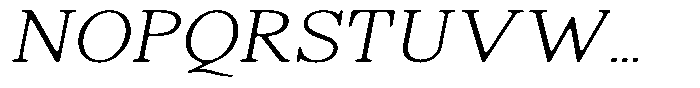 Shequan Soft Thin Italic Font UPPERCASE