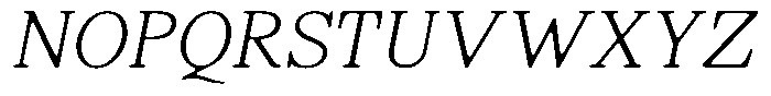 Shequan Soft Thin Sem Condensed Italic Font UPPERCASE