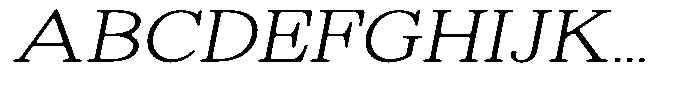 Shequan Soft Thin Sem Exp Italic Font UPPERCASE