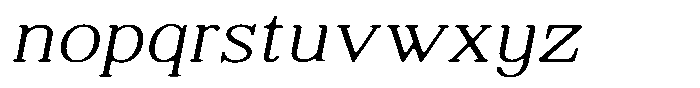 Shequan Soft Thin Sem Exp Italic Font LOWERCASE