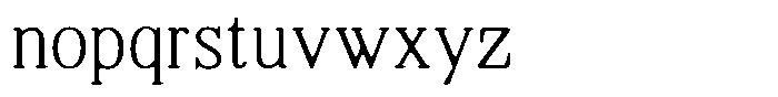 Shequan Soft Thin Semi Condensed Font LOWERCASE