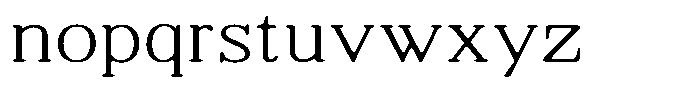 Shequan Soft Thin Semi Expanded Font LOWERCASE