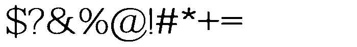 Shequan Soft Thin Font OTHER CHARS