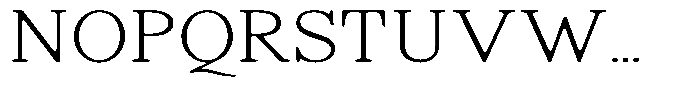 Shequan Soft Thin Font UPPERCASE