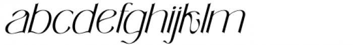 Shera Display Italic Font LOWERCASE