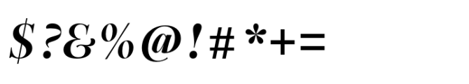 Sherborne Bold Italic Display Font OTHER CHARS