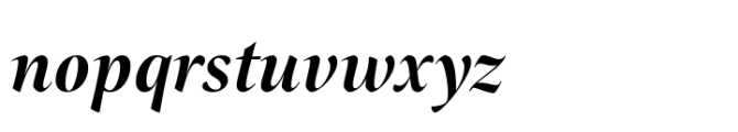 Sherborne Bold Italic Display Font LOWERCASE