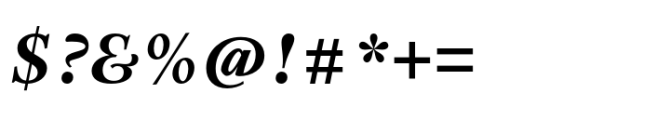Sherborne Bold Italic Text Font OTHER CHARS