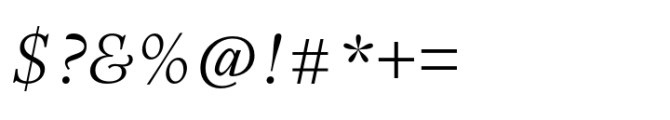 Sherborne Light Italic Text Font OTHER CHARS