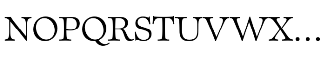 Sherborne Light Text Font UPPERCASE