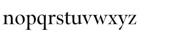 Sherborne Medium Display Font LOWERCASE