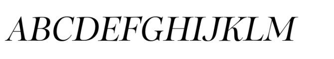 Sherborne Medium Italic Display Font UPPERCASE