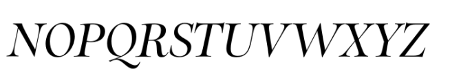 Sherborne Medium Italic Display Font UPPERCASE