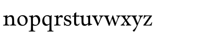 Sherborne Medium Text Font LOWERCASE