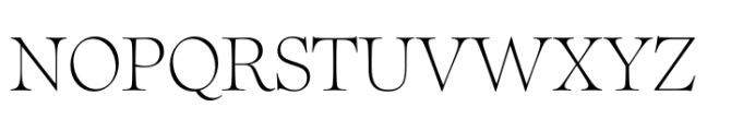 Sherborne Thin Display Font UPPERCASE