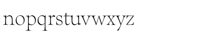 Sherborne Thin Display Font LOWERCASE