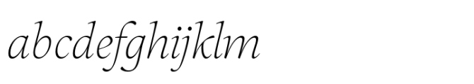 Sherborne Thin Italic Display FONT