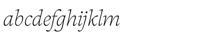 Sherborne Thin Italic Headline FONT