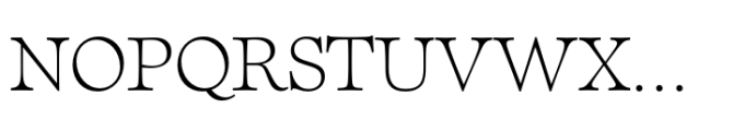 Sherborne Thin Text Font UPPERCASE