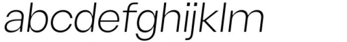 Sherika Light Italic Font LOWERCASE