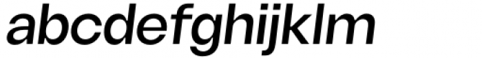 Sherika Medium Italic Font LOWERCASE