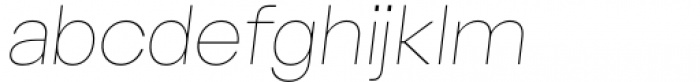 Sherika Thin Italic Font LOWERCASE