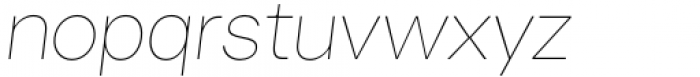 Sherika Thin Italic Font LOWERCASE