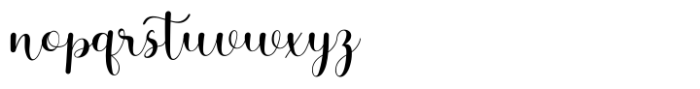 Sherina Script Font LOWERCASE