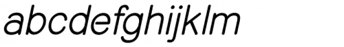 Shibui Medium Italic Font LOWERCASE
