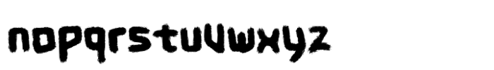 Shibuyo Brush Font LOWERCASE