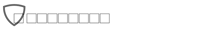 Shield Classic 2 Letters Inline Font OTHER CHARS