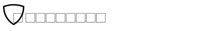 Shield Classic 2 Letters Solid Font OTHER CHARS