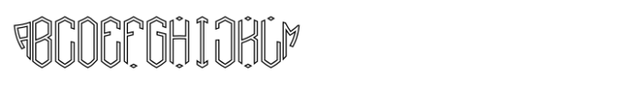 Shield Monogram Inline Font UPPERCASE