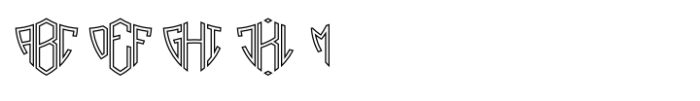Shield Monogram Inline FONT
