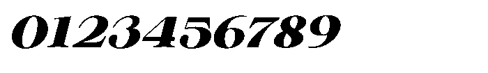 Shiffont Serif Black Expanded Italic Font OTHER CHARS