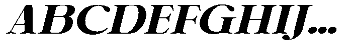 Shiffont Serif Black Expanded Italic Font UPPERCASE