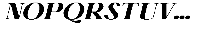 Shiffont Serif Black Expanded Italic Font UPPERCASE