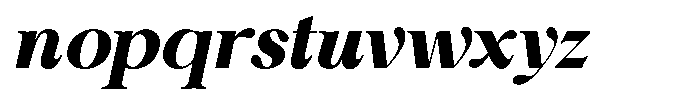 Shiffont Serif Black Italic Font LOWERCASE