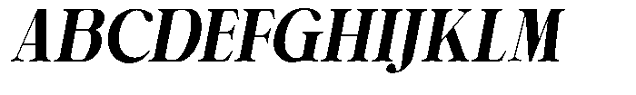 Shiffont Serif Black Semi Condensed Italic Font