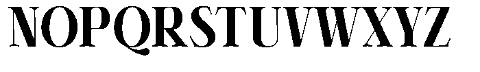 Shiffont Serif Black Semi Condensed Font UPPERCASE