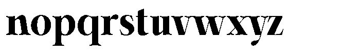 Shiffont Serif Black Semi Condensed Font LOWERCASE