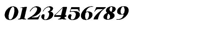 Shiffont Serif Black Semi Expanded Italic Font OTHER CHARS