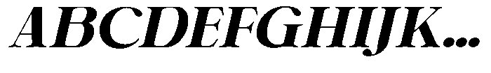 Shiffont Serif Black Semi Expanded Italic Font