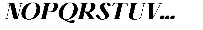 Shiffont Serif Black Semi Expanded Italic Font UPPERCASE