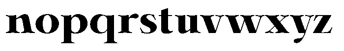 Shiffont Serif Black Semi Expanded Font LOWERCASE