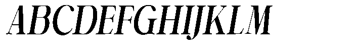 Shiffont Serif Bold Condensed Italic Font